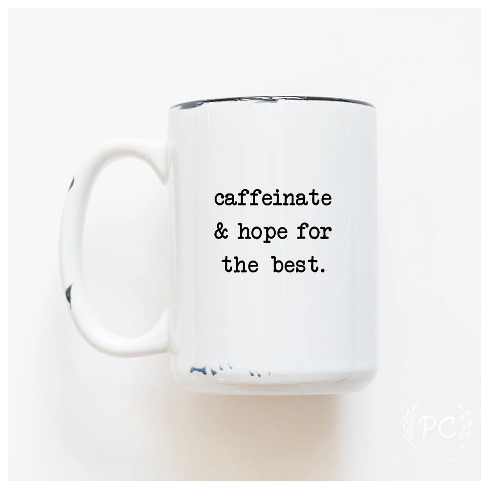 CAFFEINATE - MUG - PRAIRIE CHICK PRINTS