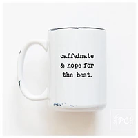 CAFFEINATE - MUG - PRAIRIE CHICK PRINTS