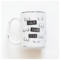 CALM YOUR TITS - MUG - PRAIRIE CHICK PRINTS