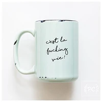 CEST LA VIE - MUG - PRAIRIE CHICK PRINTS