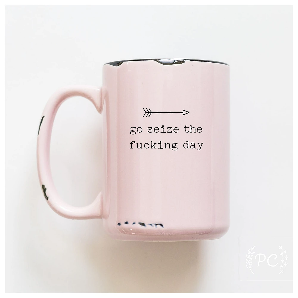GO SEIZE THE DAY - MUG - PRAIRIE CHICK PRINTS