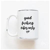 GOOD VIBES ONLY - MUG - PRAIRIE CHICK PRINTS