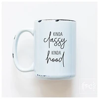 KINDA CLASSY KINDA HOOD - MUG - PRAIRIE CHICK PRINTS