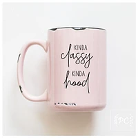 KINDA CLASSY KINDA HOOD - MUG - PRAIRIE CHICK PRINTS