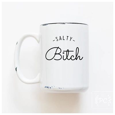 SALTY BITCH - MUG - PRAIRIE CHICK PRINTS