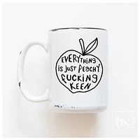 JUST PEACHY - MUG - PRAIRIE CHICK PRINTS