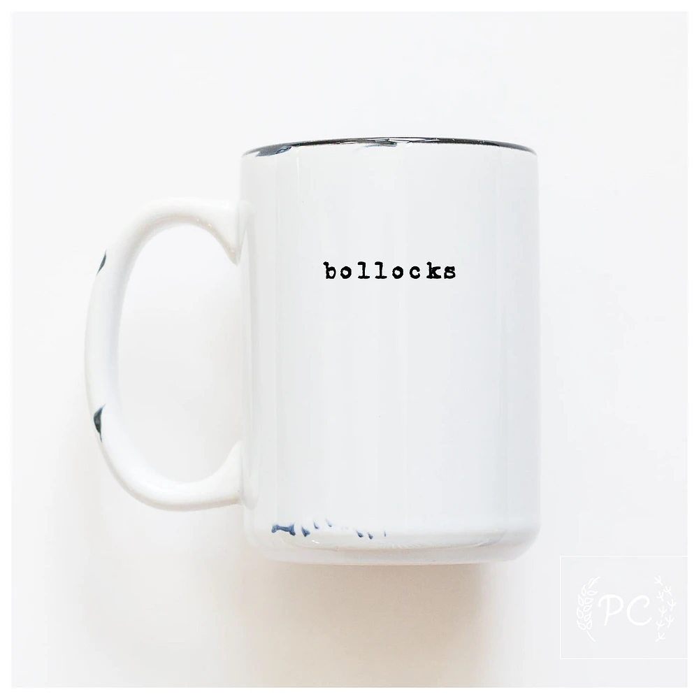 BOLLOCKS - MUG - PRAIRIE CHICK PRINTS