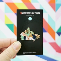 Canada Pin - Morse Code Love Prints