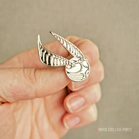 Snitch Pin - Morse Code Love Prints
