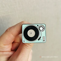 Turn Table Pin - Morse Code Love