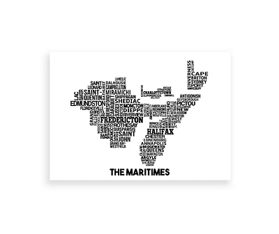 Maritimes Map - Damon D Chan Map Designs
