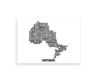 Ontario Map - Damon D Chan Map Designs