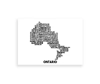 Ontario Map - Damon D Chan Map Designs