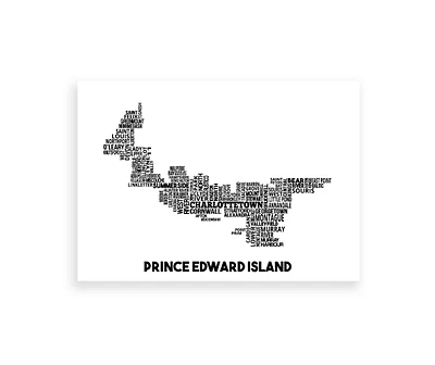Prince Edward Island Map - Damon D Chan Map Designs