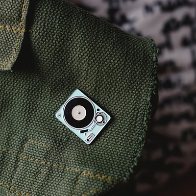 Turn Table Pin - Morse Code Love