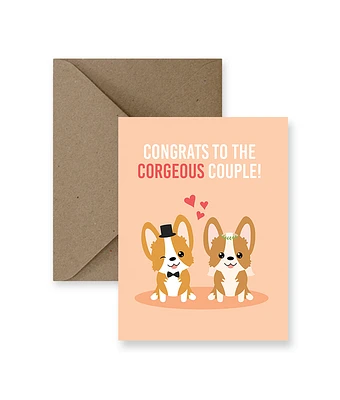 Congrats To The Corgeous Couple Card  - IM Paper