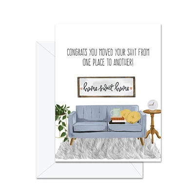 Congrats You Moved Card - Jaybee Designs