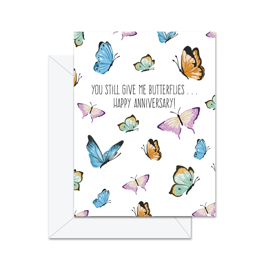 You Still Give Me Butterflies Card - Jaybee Designs