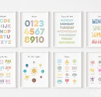 Printed Education Poster 8pk Set - Alberta Press and Paper