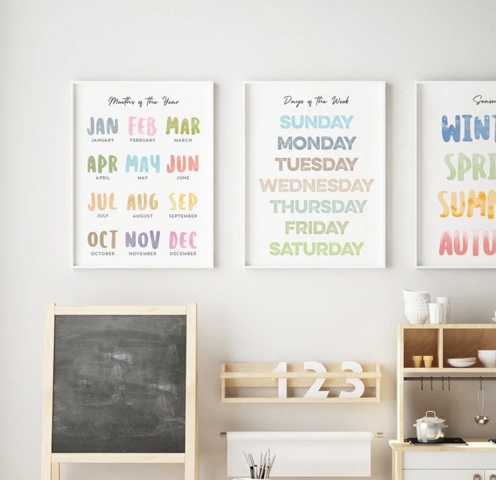 Printed Education Poster 8pk Set - Alberta Press and Paper