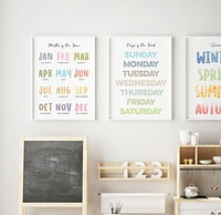 Printed Education Poster 8pk Set - Alberta Press and Paper