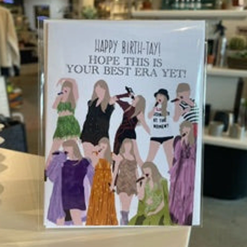 "Best Era Yet Happy Birth-tay" Taylor Swift Birthday Card - Jaybee Designs