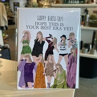 "Best Era Yet Happy Birth-tay" Taylor Swift Birthday Card - Jaybee Designs