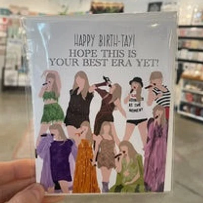 "Best Era Yet Happy Birth-tay" Taylor Swift Birthday Card - Jaybee Designs