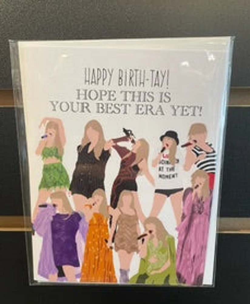 "Best Era Yet Happy Birth-tay" Taylor Swift Birthday Card - Jaybee Designs