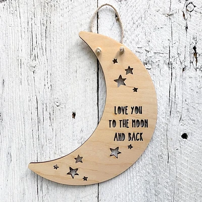 Love You To The Moon And Back - Etch'd Designs