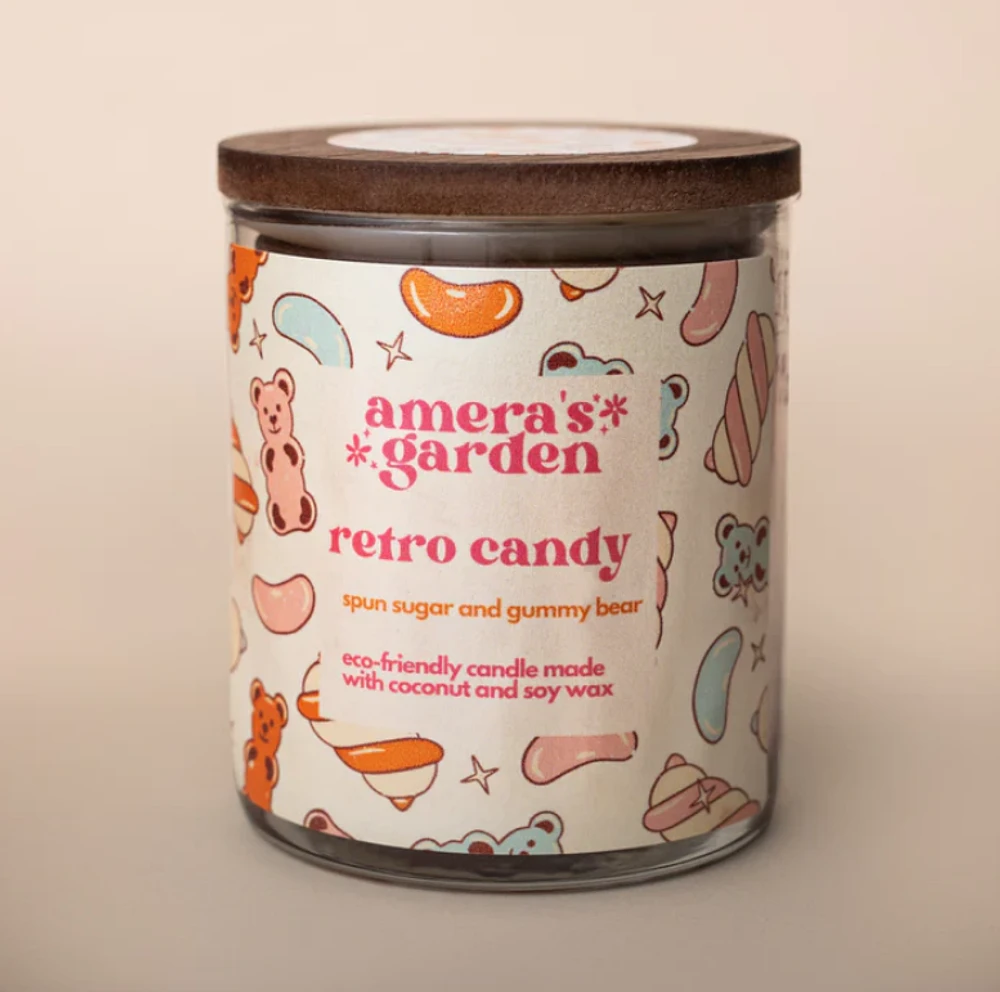 Retro Candy 9oz Candle - Amera's Garden