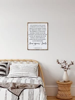 Corinthians Verse (18x24) Wooden Sign - William Rae Designs