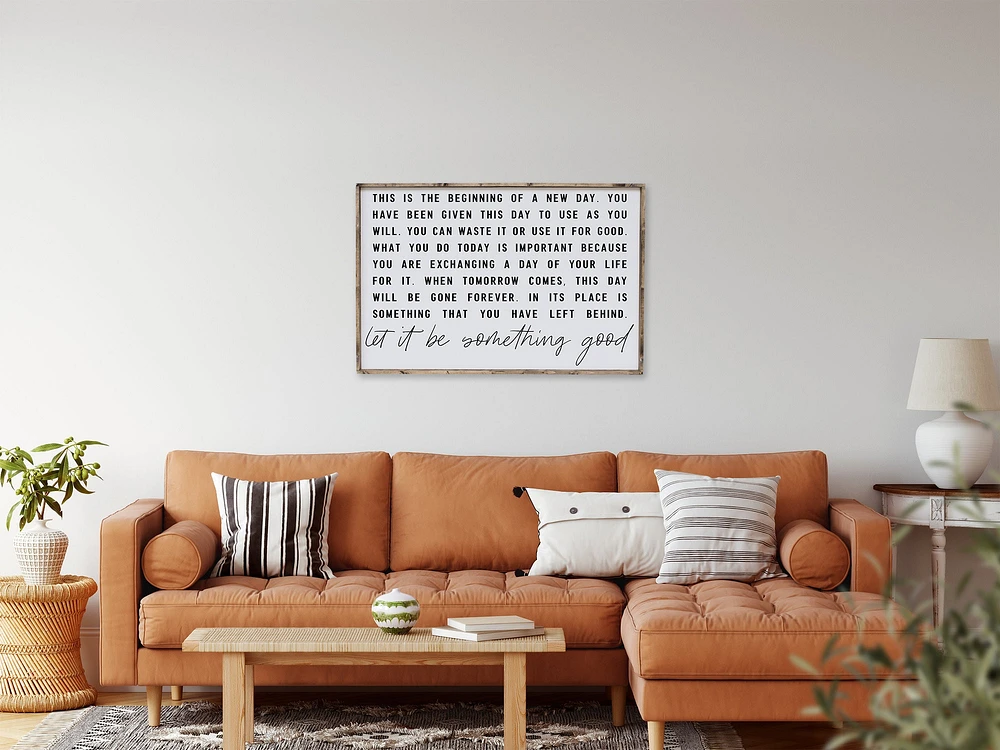 This Is The Beginning Of A New Day (18x24) Wooden Sign - William Rae Designs
