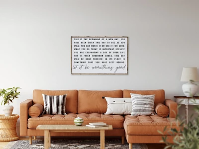 This Is The Beginning Of A New Day (18x24) Wooden Sign - William Rae Designs