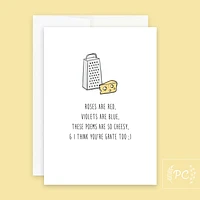 Roses Are Red Poems Are Cheesy / Card - Prairie Chick Prints