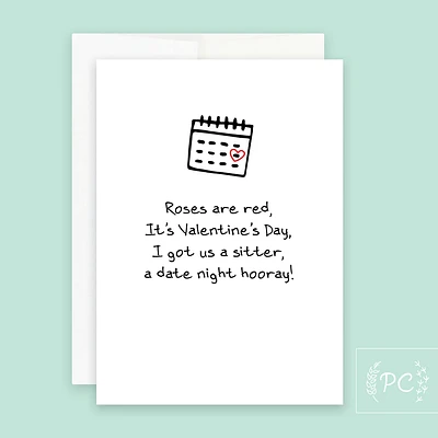 Roses Are Red A Date Night Hooray / Card - Prairie Chick Prints