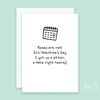 Roses Are Red A Date Night Hooray / Card - Prairie Chick Prints
