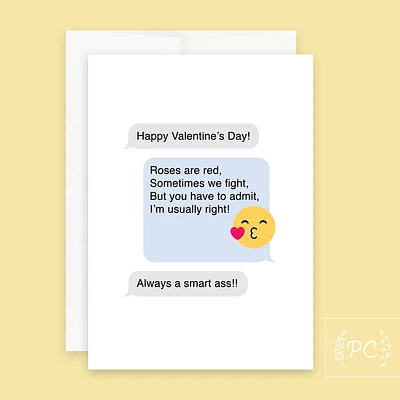 Roses Are Red I'm Usually Right / Card - Prairie Chick Prints