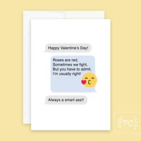 Roses Are Red I'm Usually Right / Card - Prairie Chick Prints