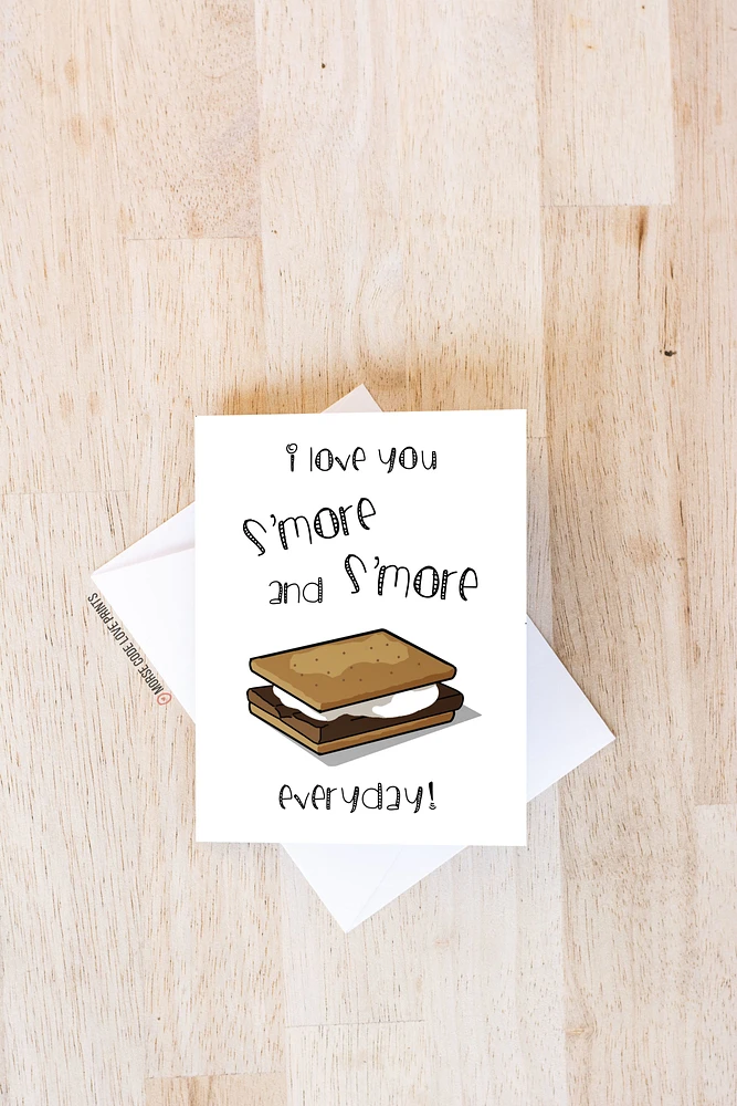 S'more Card - Morse Code Love Prints