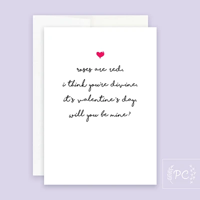 Will You Be Mine? Card - Prairie Chick Prints