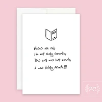 Rose Are Red Card - Prairie Chick Prints