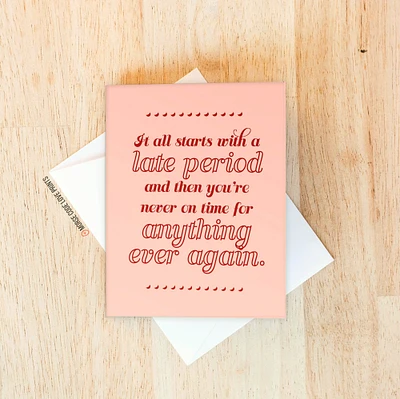 Late Card - Morse Code Love Prints