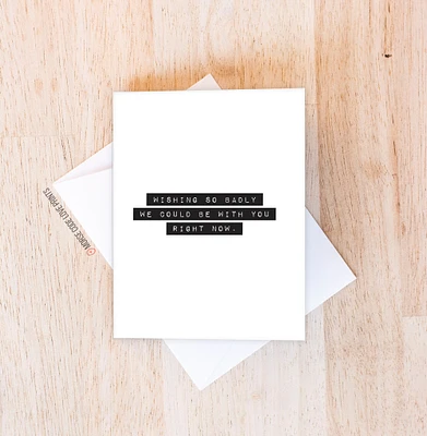 Wishing Card - Morse Code Love Prints