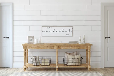 What A Wonderful Life (12x36) Wooden Sign - William Rae Designs