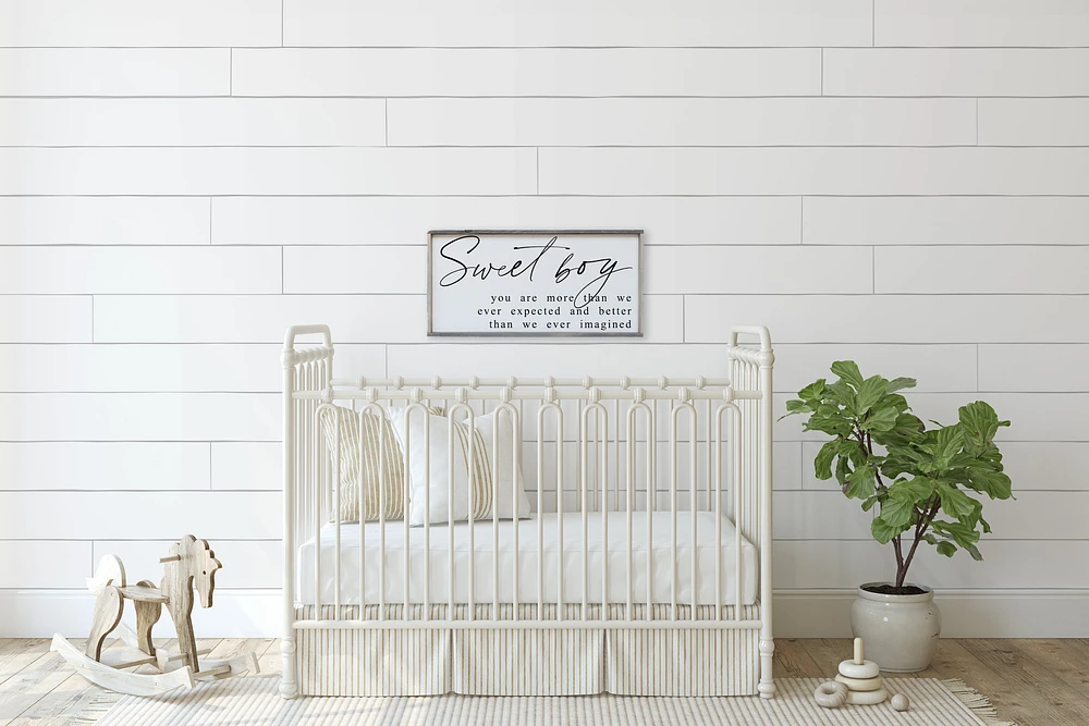 Sweet Boy (12x24) Wooden Sign - William Rae Designs