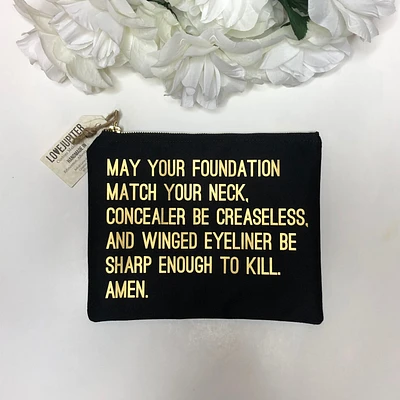 Sharp Enough To Kill Make Up Bag - Love Jupiter