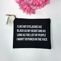 I Like My Eyelashes Make Up Bag - Love Jupiter
