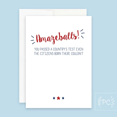 Amazeballs Card - Prairie Chick Prints