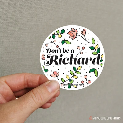 Richard Sticker - Morse Code Love Prints